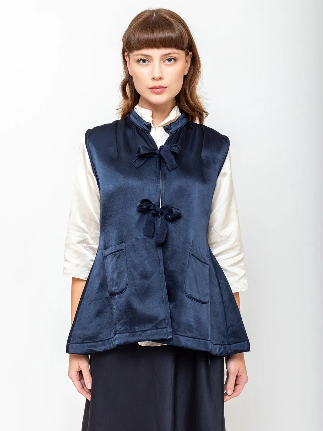 Body Warmer Top - Navy