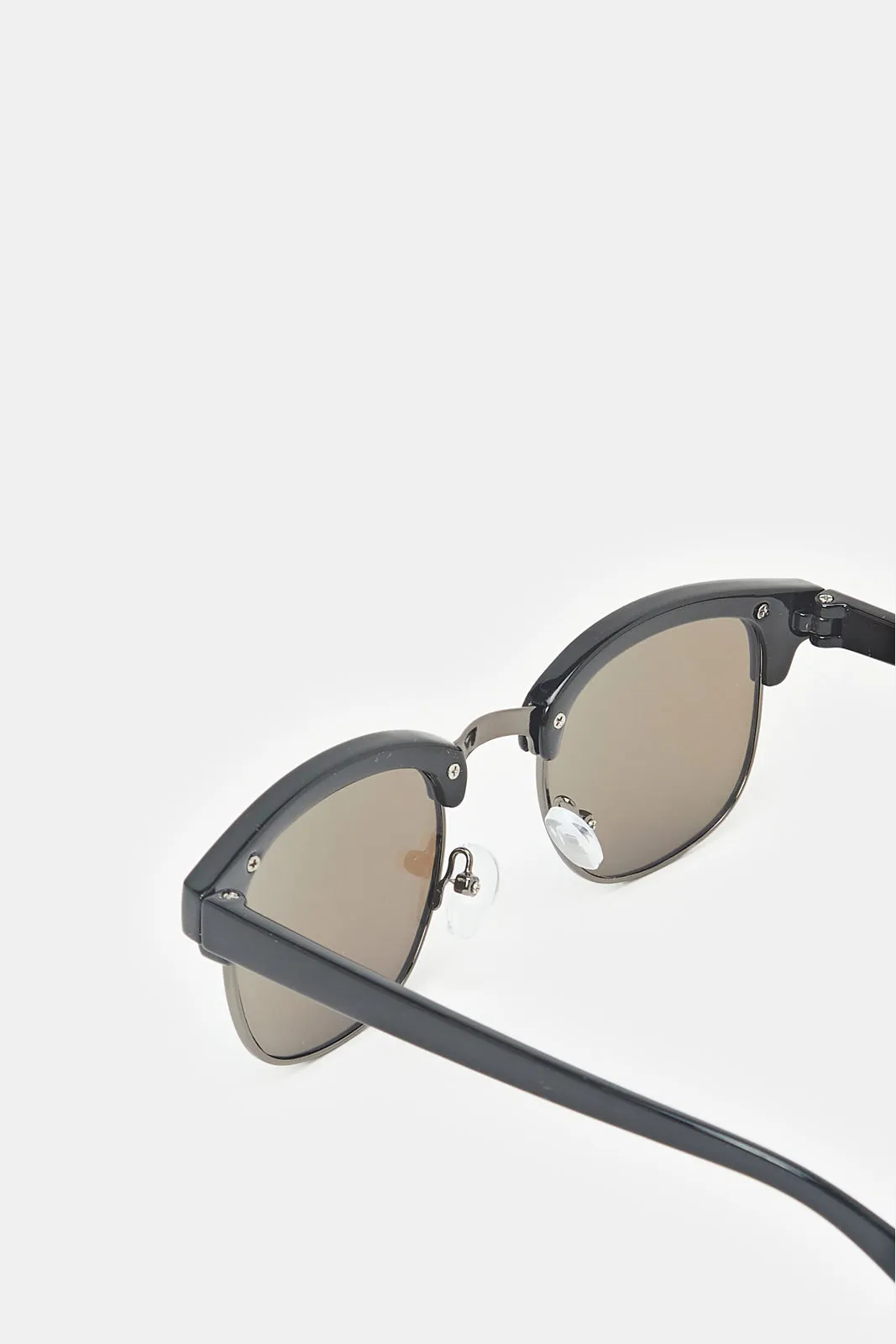 Boys Blue Wayfarer Sunglasses With Printed Case