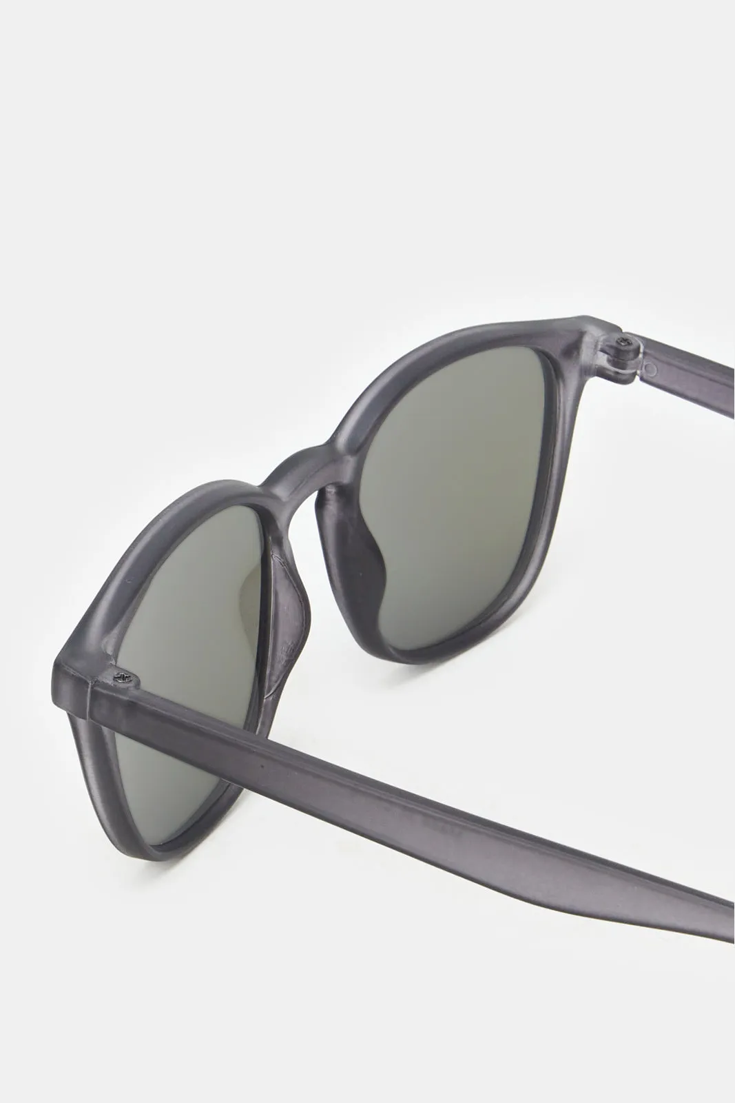 Boys Grey Wayfarer Embellished Sunglasses