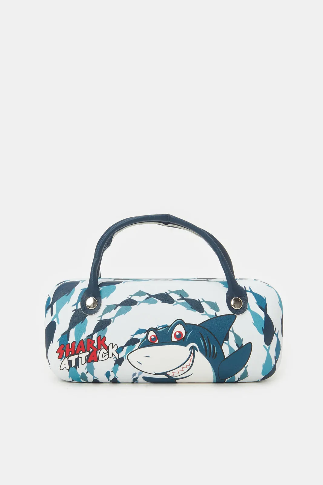 Boys Red And Blue Wayfarer Sunglasses With Printed Case (2 Piece)