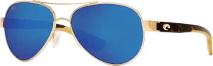 Costa Del Mar Loreto Sunglasses - Rose Gold/Blue Mirror 580P”