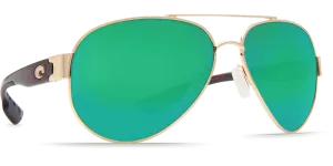 Costa Del Mar South Point Sunglasses - Gold / Green Mirror 580P
