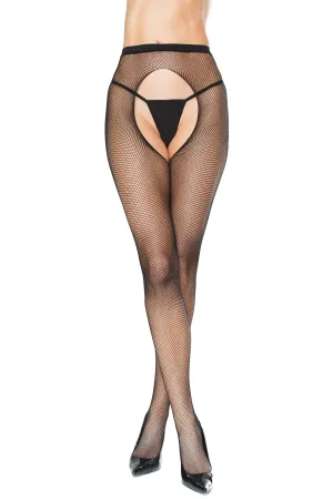Crotchless Fishnet Pantyhose