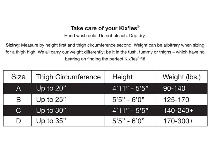 Kixies Holly Cranberry Shimmer Thigh-High Stockings - All Sizes