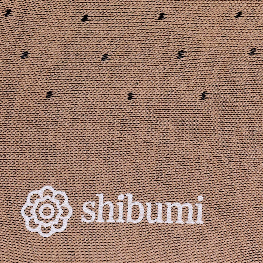 Knee Socks - Dots - Beige - Pure Cotton