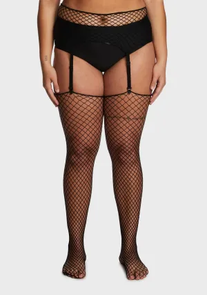 Plus Seduce 'Em Garter Belt N' Stockings