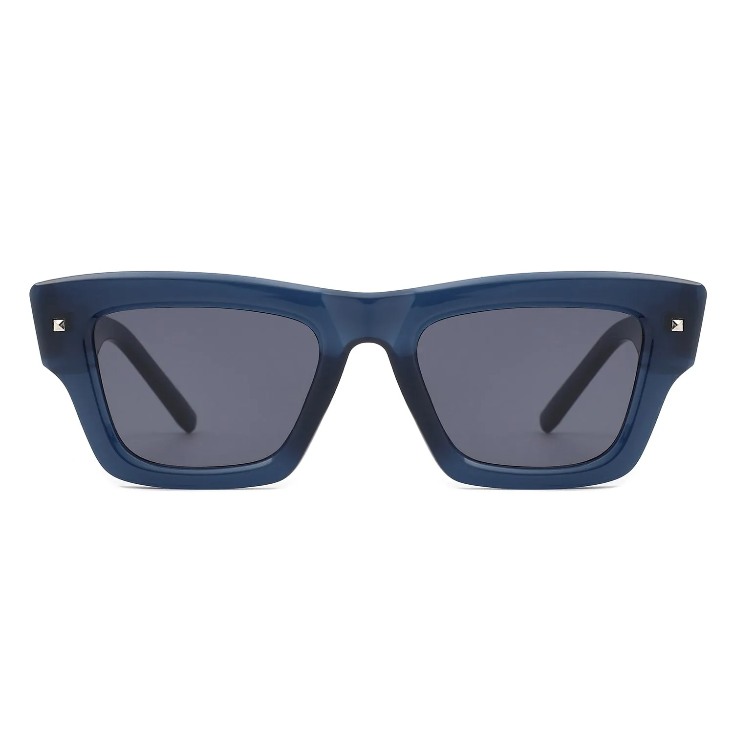 Thick Frame Wayfarer Style Sunglasses in Blue