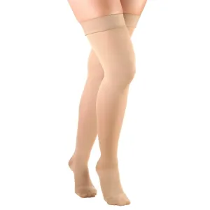 Truform Opaque Thigh High Support Stockings, 15-20 mmHg